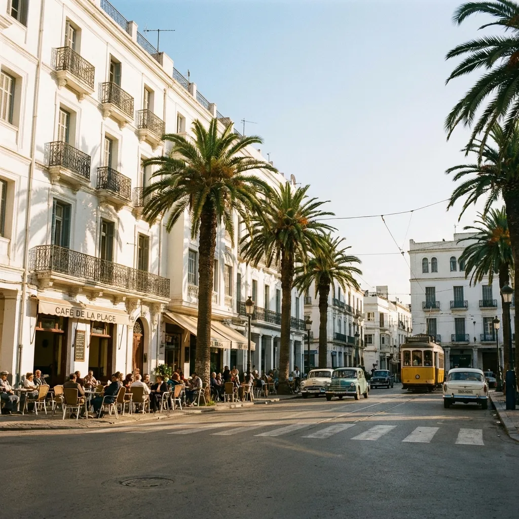 Place Moulay El Mehdi dans l'Ensanche de Tétouan