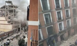 Forte explosion dans un immeuble au centre de Madrid Forte explosion