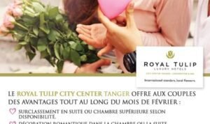 Vibrez d’amour et de luxe au Royal Tulip City Center Tanger vibrez
