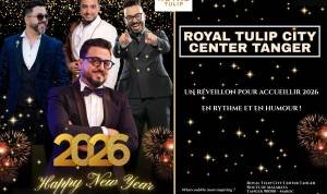 Flyer Événementiel Fête, Humour et Raffinement 2026 au Royal Tulip