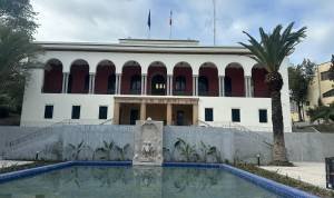 Les bâtiments centenaires et historiques du Consulat général de France, nouveau foyer culturel de l’Institut français à Tanger Façade des bâtiments centenaires et historiques du Consulat général de France à Tanger en travaux