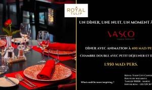 Affiche du package de la Saint-Sylvestre du Royal Tulip City Center Tanger réalisé par livretdunord.com