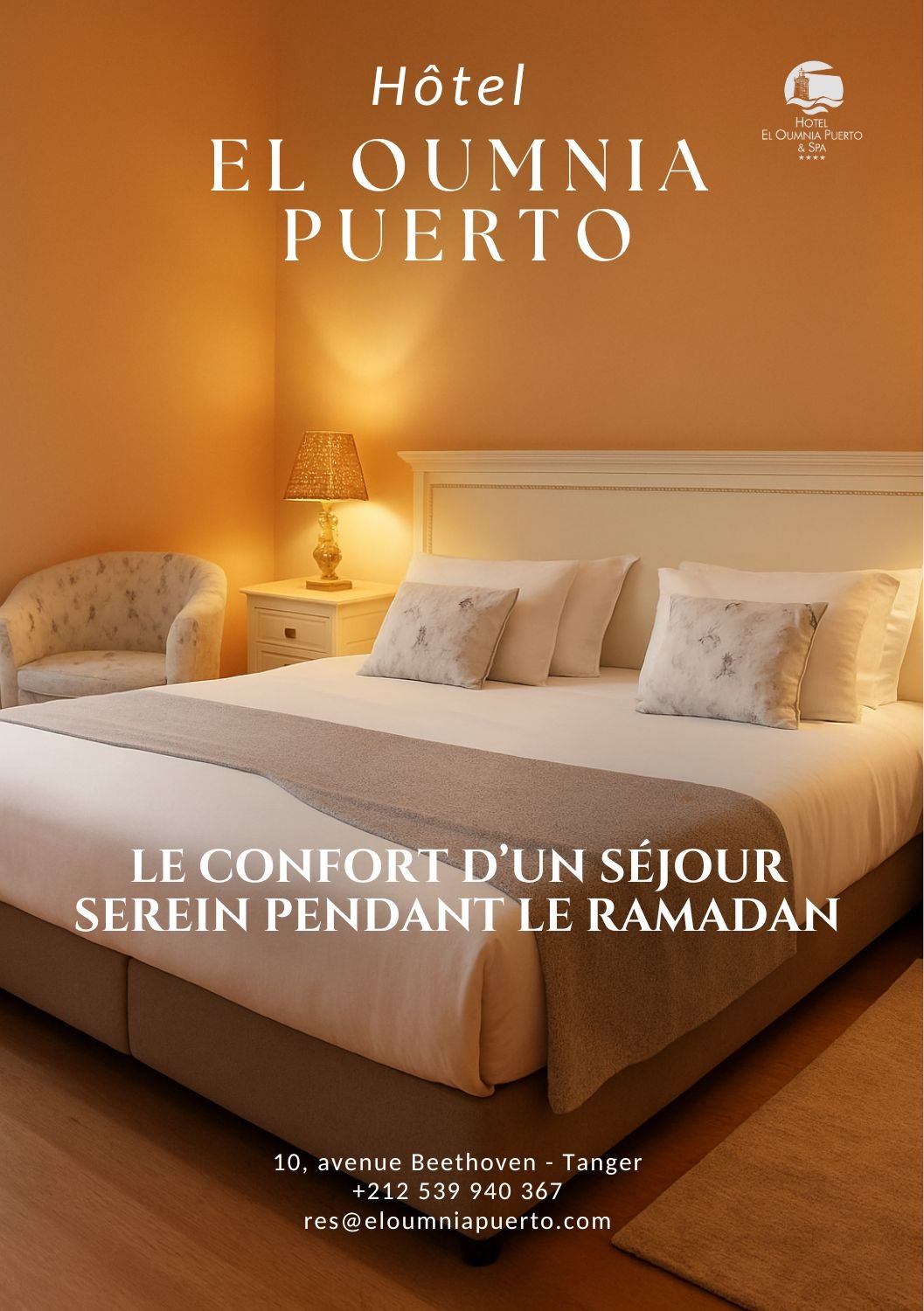 Chambre de l'hôtel El Oumnia Puerto pour un séjour paisible