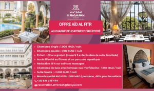 Visuel offre pour un séjour raffiné à l'hôtel El Minzah
