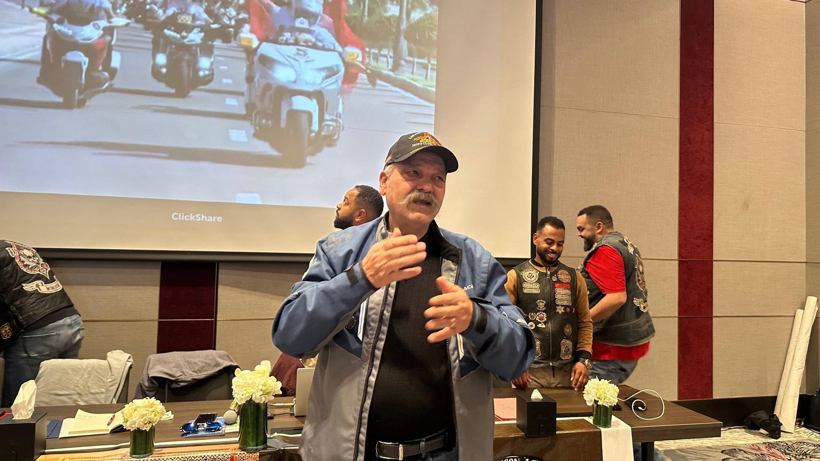 Invité d'honneur de Crimson Aces, Rachid Charaï, président fondateur de l’association « Les Aigles de l’Atlas »