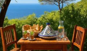 Le restaurant du jardin botanique Donabo, cuisine du terroir, nature et vue sur mer restaurant du jardin botanique Donabo