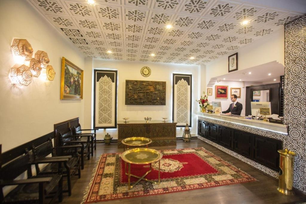 Réception de El Minzah Tanger avec décor élégant et intemporel 