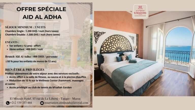 Découvrez le charme de l’Aïd Al Adha à l’hôtel El Minzah Séjour Aïd Al Adha au Minzah Hotel entre charme et traditions