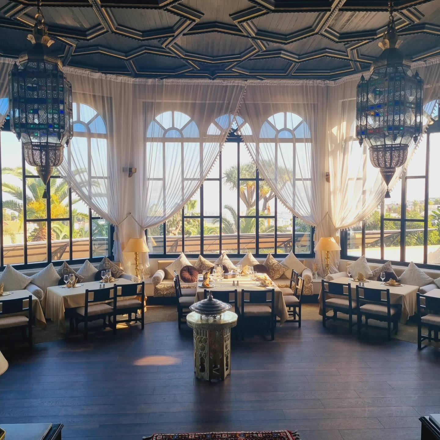 Le restaurant El Korsan du Minzah, Hôtel Historique à Tanger