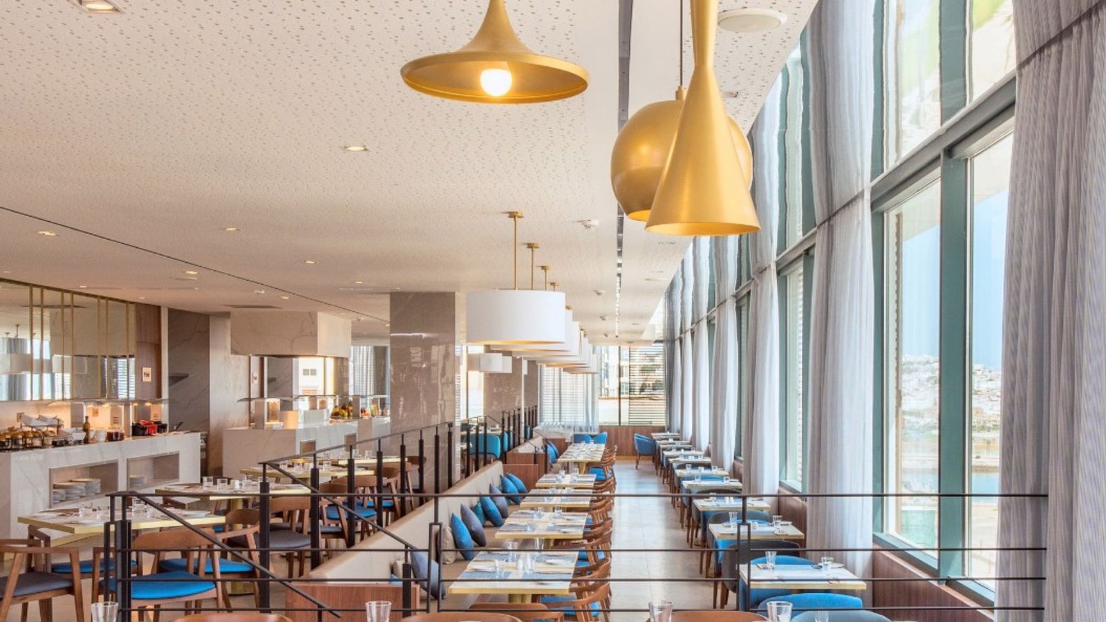 Restaurant Bellavista de l'hôtel Barcelo Tanger avec vue sur mer