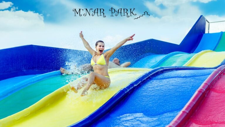 Tobogans pour petits et grand dans ce complexe touristique tangérois le Mnar Park