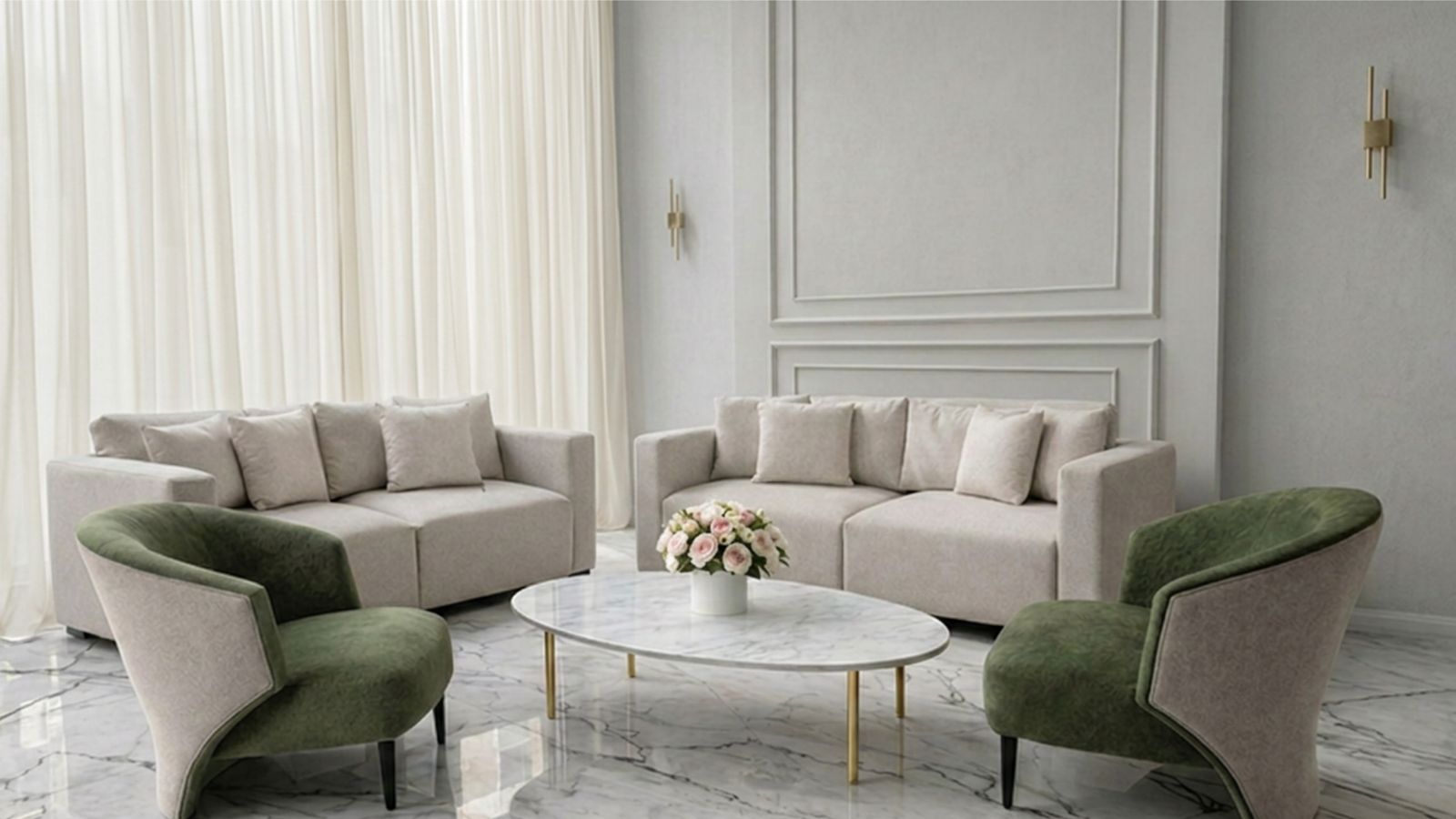 Lobby élégant de L'Adresse Boutique Hotel & SPA