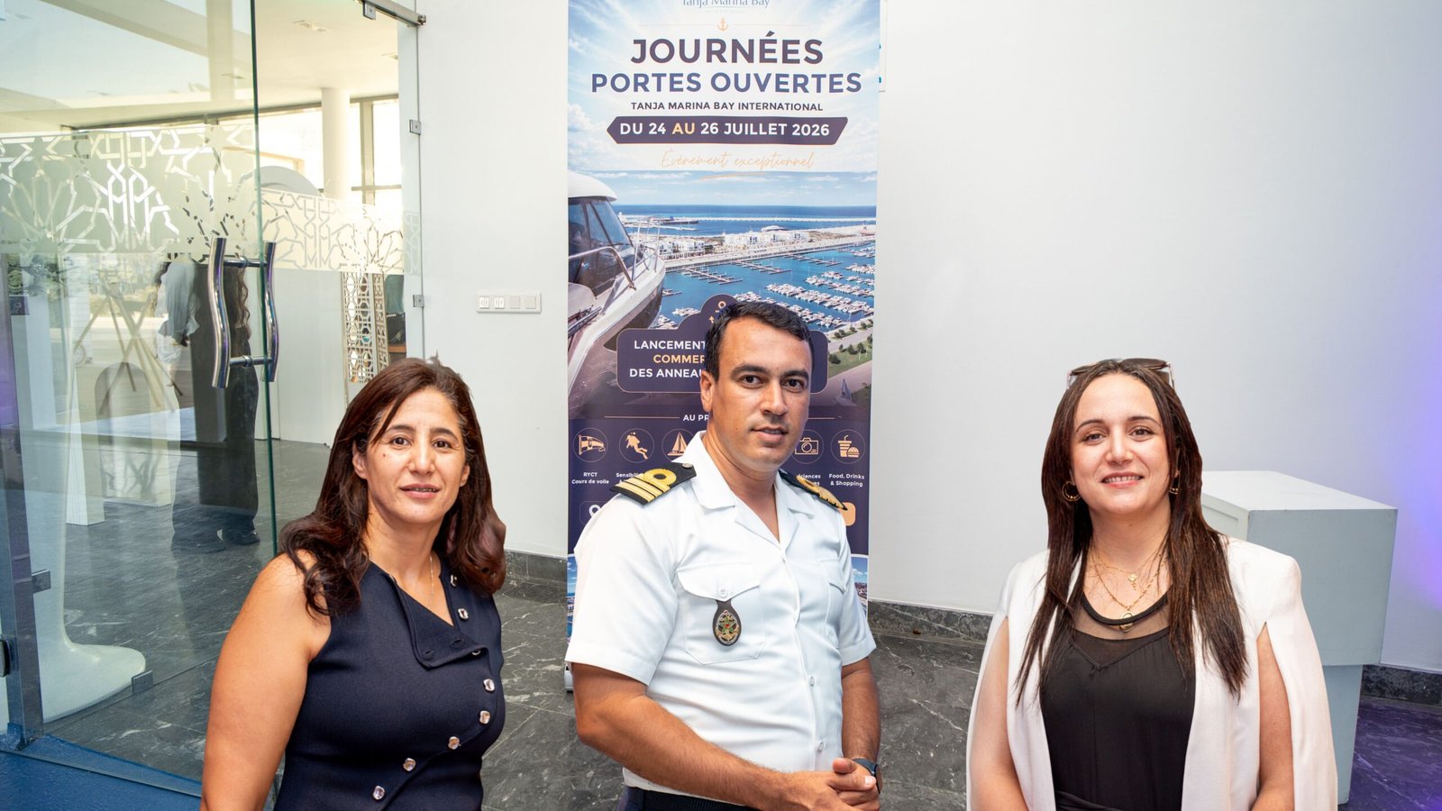 Les collaborateurs de la SAPT présents aux Journées Portes Ouverte au port de Tanger ville