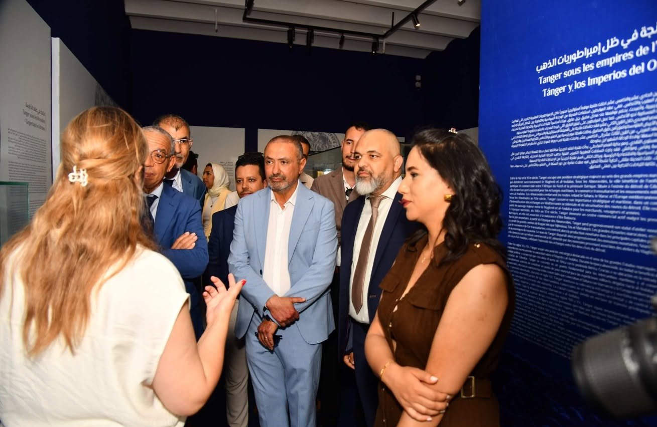 La visite de l'exposition Confluences Tangéroises à Borj-en-Naam à Tanger