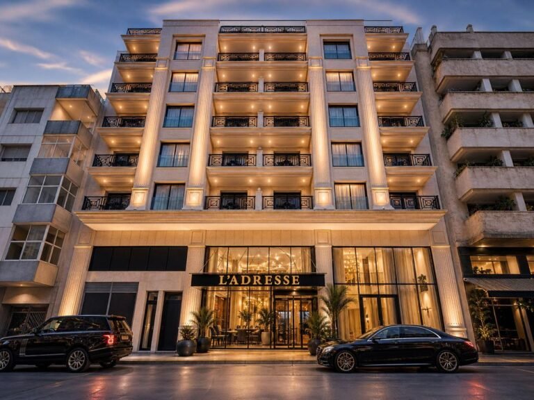 La façade de L'adresse Boutique Hotel & Spa, nouvel hôtel à Tanger