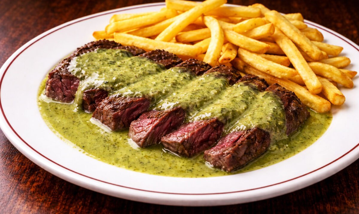 entrecôte avec sauce, spécialité du Relais Groupe