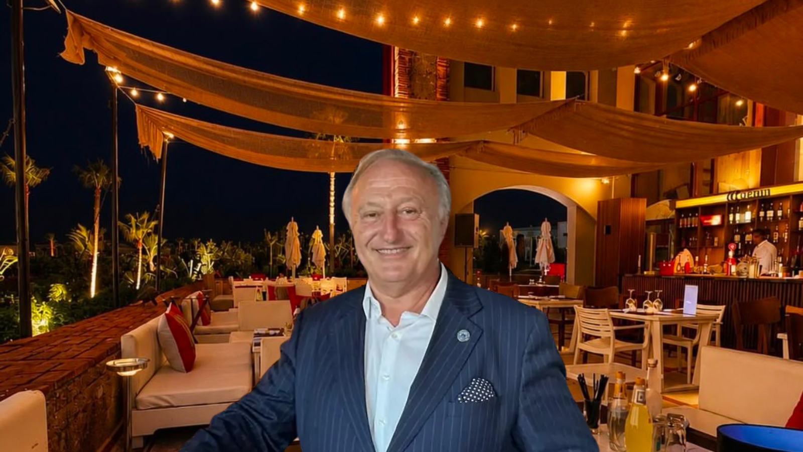 Michel Forgues Lacroix, président du Relais groupe dont la brasserie Le Relais de Paris Tamuda Bay