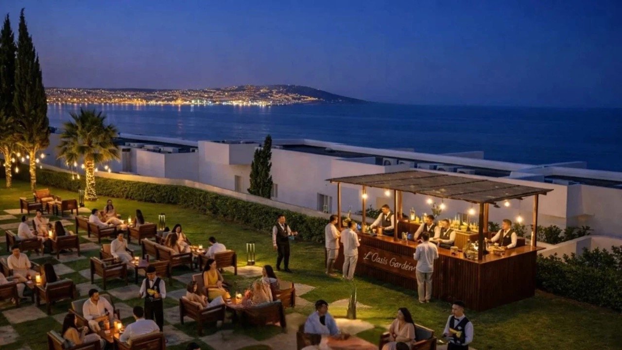 L'Oasis Garden by Farah Hotel avec vue sur la Méditerranée pour les beaux jours
